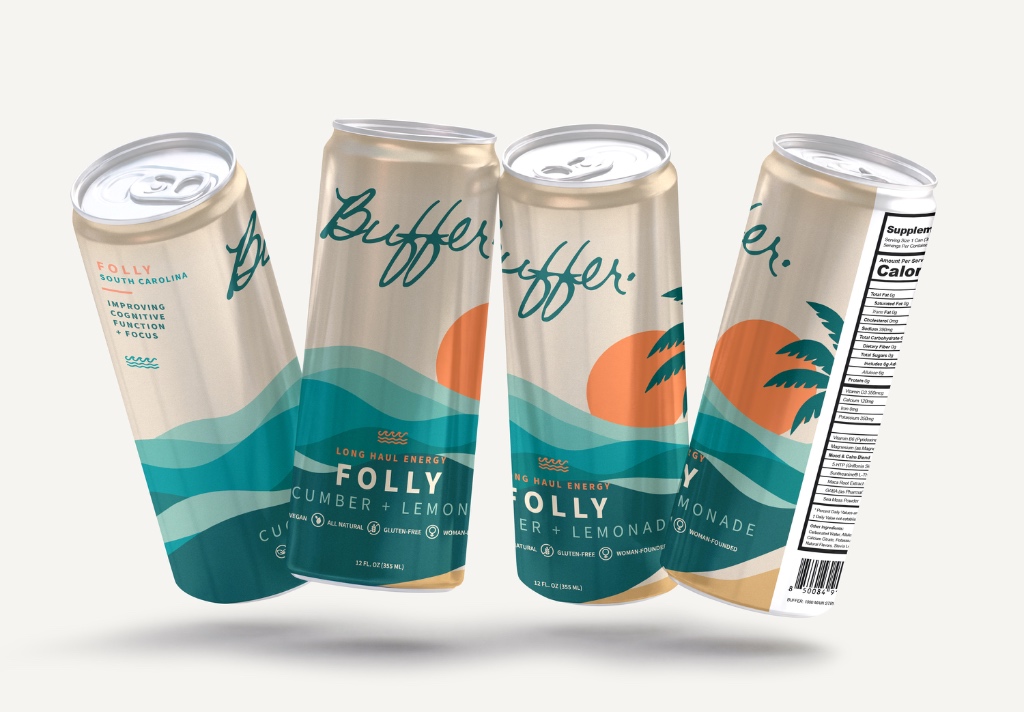 Folly flavor — Cucumber · Lemonade · Mint